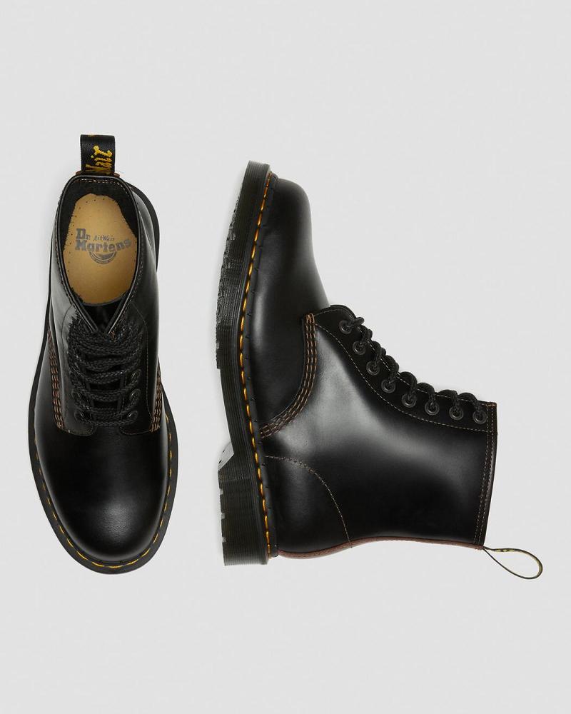 Dr Martens 1460 Men's Abruzzo Læder Snørestøvler Herre Sort Brune | DK 517HAP